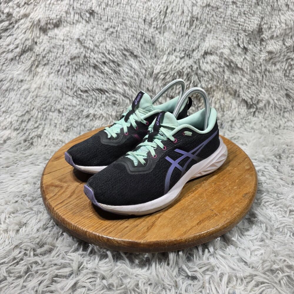 ASICS Versablast 2 Running Shoes Women 6.5 Black Teal Pink Purple Shoes 1012B179